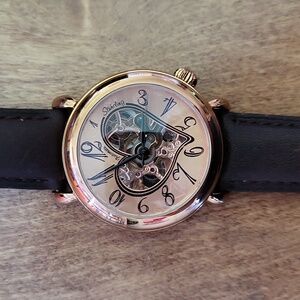 Stuhrling Original Women’s Automatic Rose-Gold Heart Cupid Watch steampunk